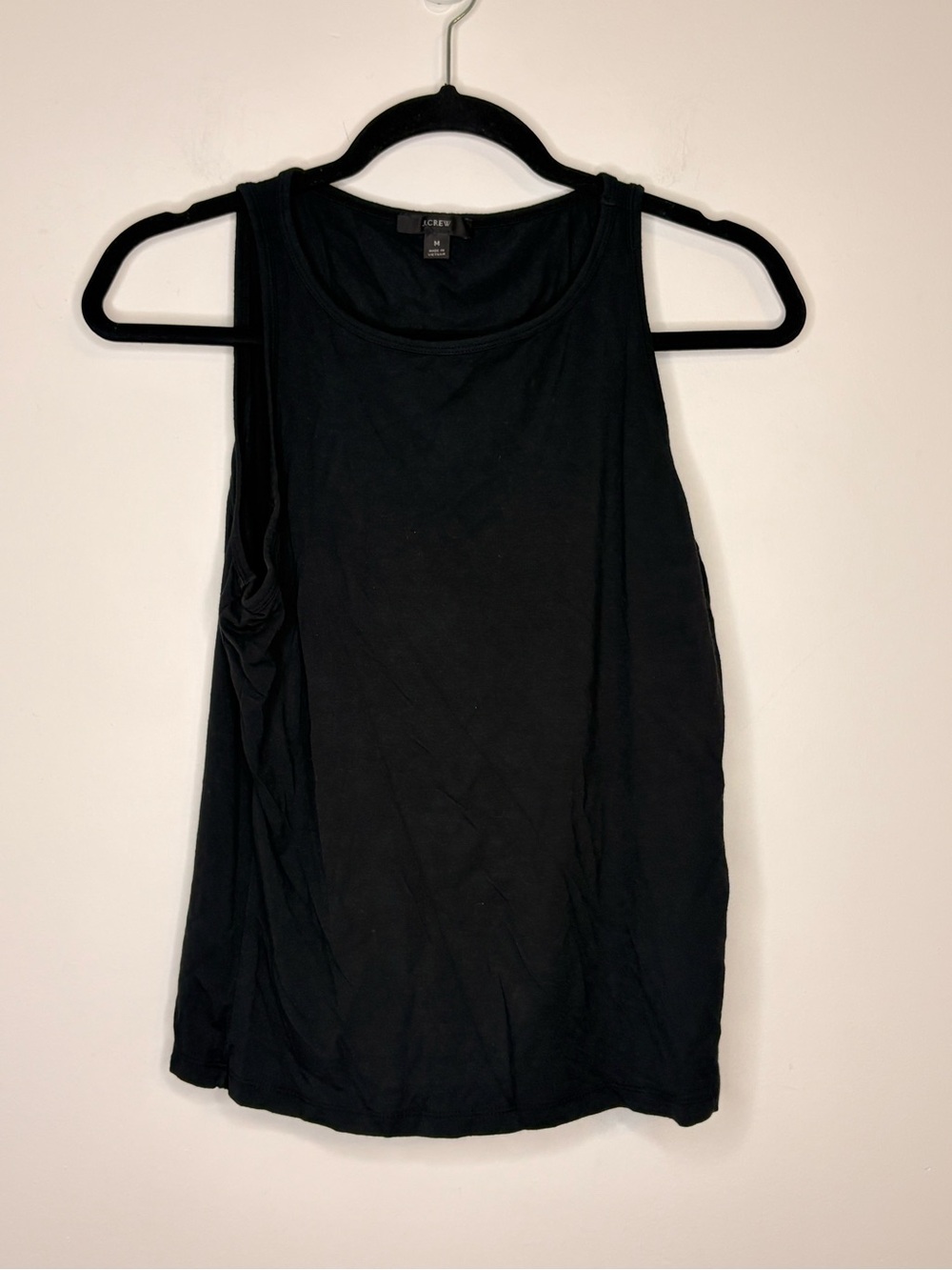 J. Crew Black Sleeveless Tank Top Size Medium